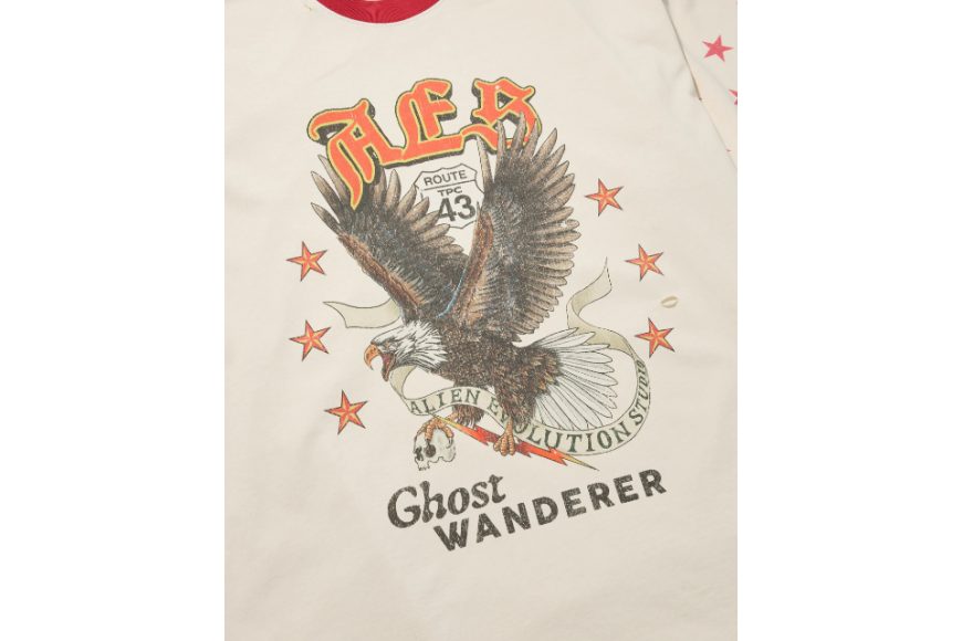 AES Half Sleeve Bald Eagle Vintage Washed Oversize Tee (6)