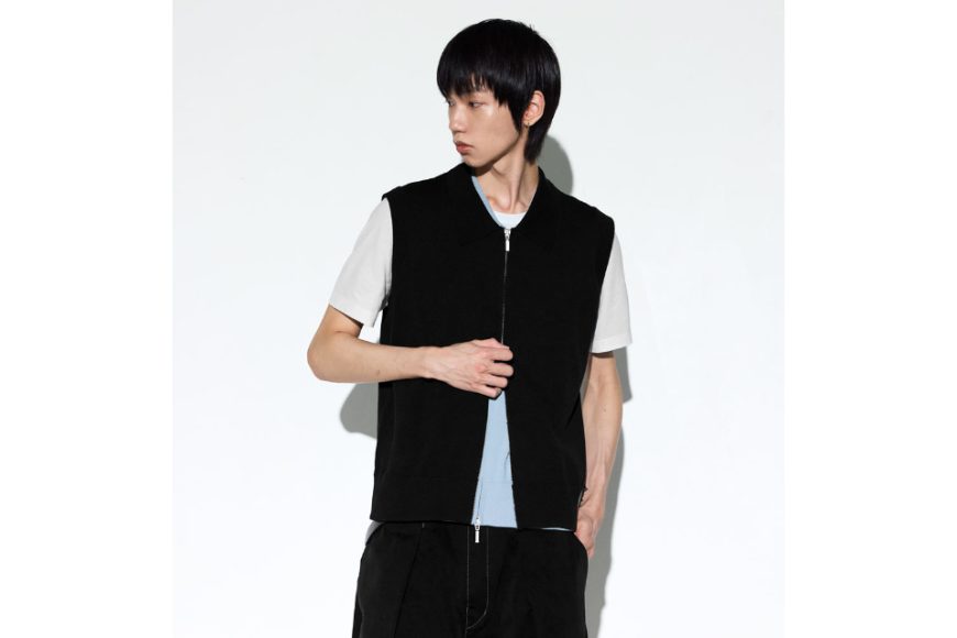 Axis Zip-up Knit Vest (2)