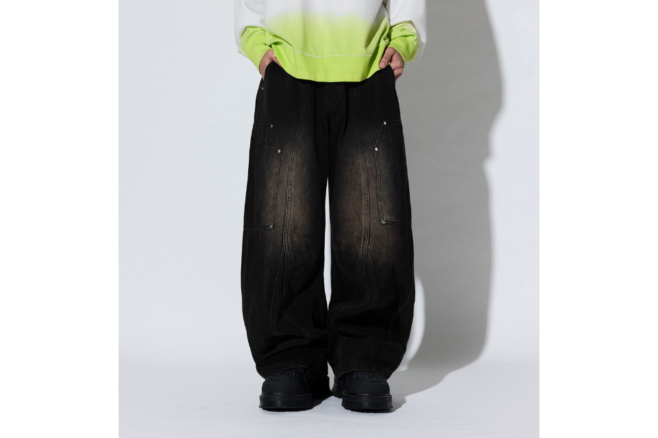Canvas Wide Leg Jeans (3)