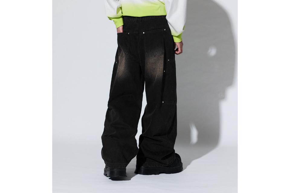 Canvas Wide Leg Jeans (4)