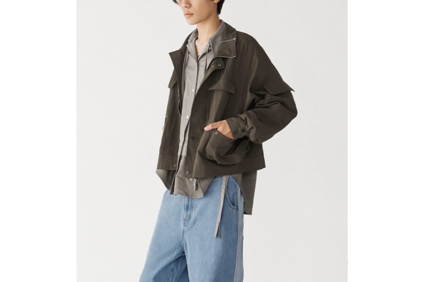 Zip-up Pocket Short Jacket (2)