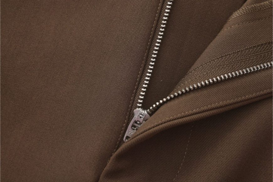 灰綠色風琴褶寬腿西裝褲 (7)