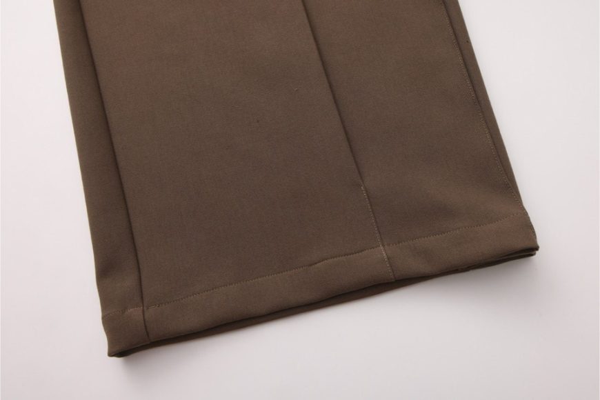 灰綠色風琴褶寬腿西裝褲 (9)