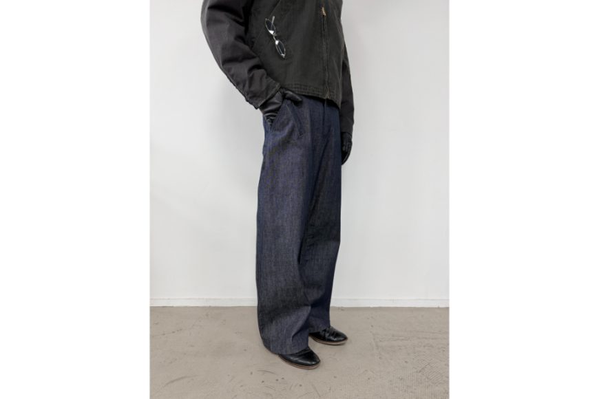 赤耳原牛立體剪裁彎刀牛仔褲 (3)