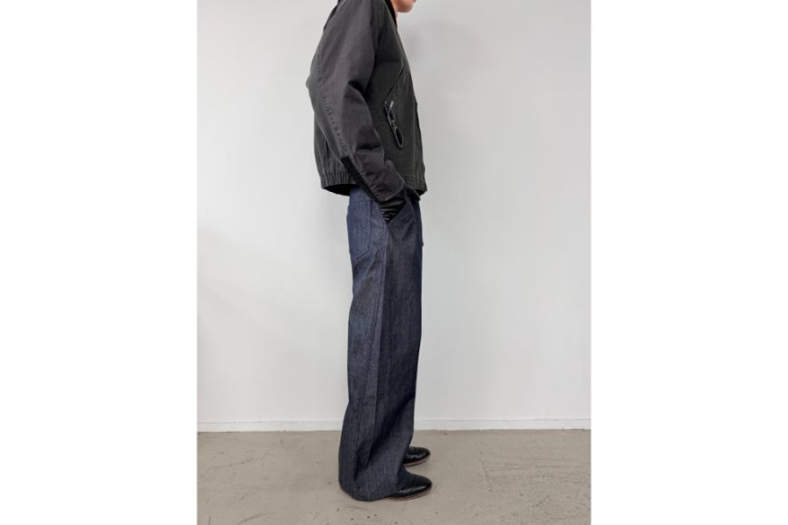 赤耳原牛立體剪裁彎刀牛仔褲 (4)