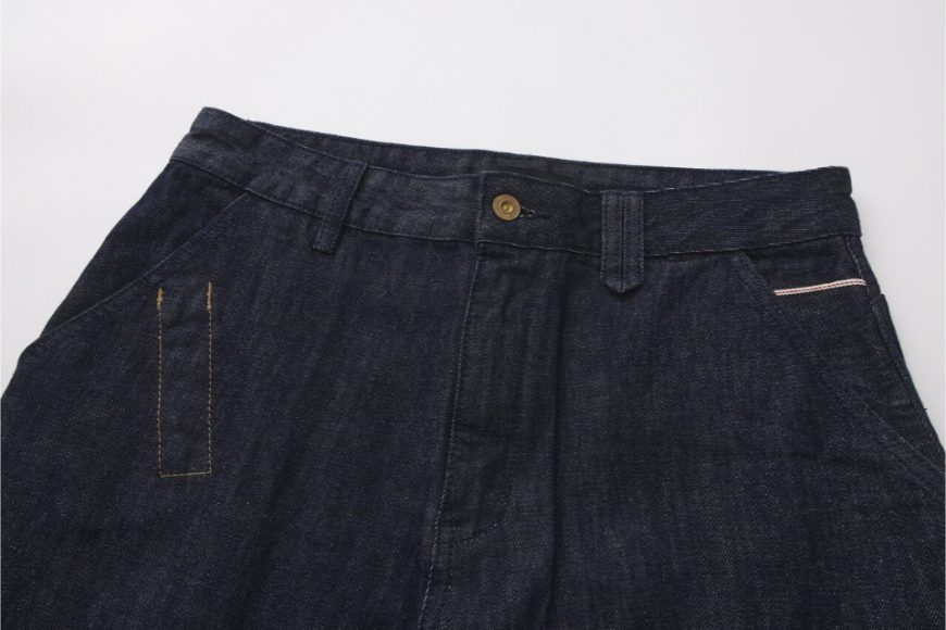 赤耳原牛立體剪裁彎刀牛仔褲 (5)