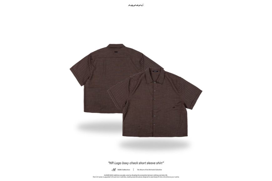 NR Logo boxy check short sleeve shirt (11)