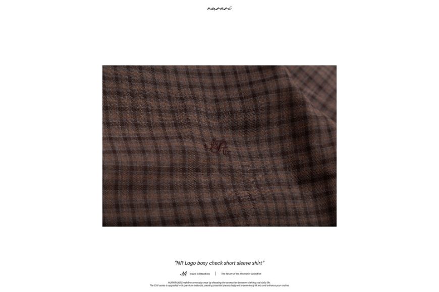 NR Logo boxy check short sleeve shirt (13)