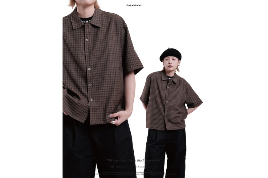 NR Logo boxy check short sleeve shirt (3)