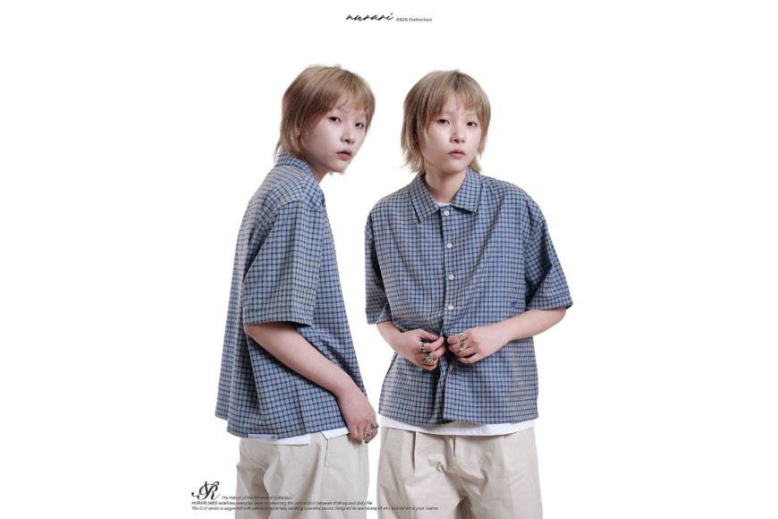 NR Logo boxy check short sleeve shirt (6)