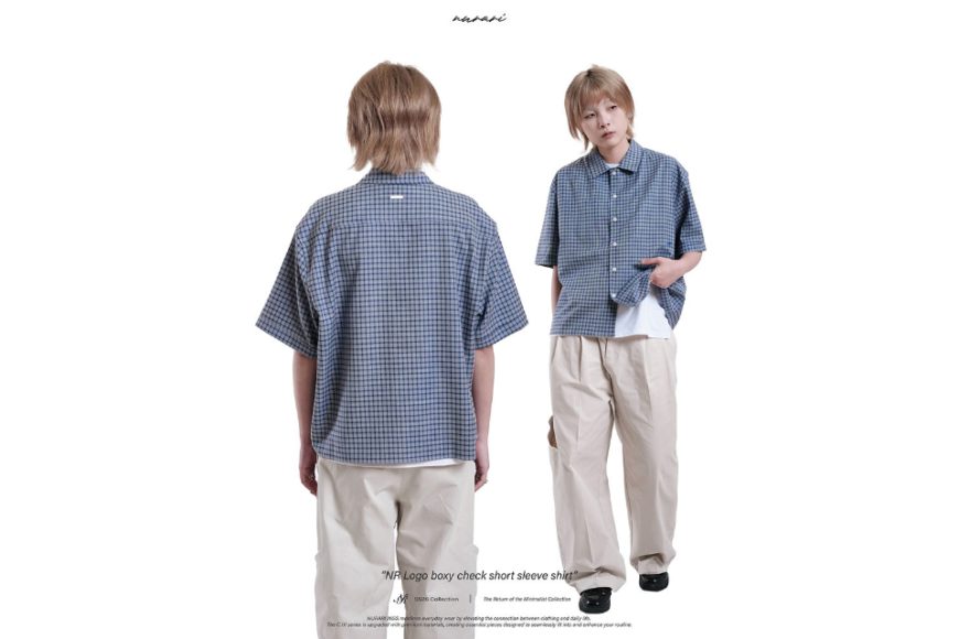 NR Logo boxy check short sleeve shirt (7)
