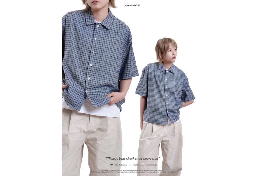 NR Logo boxy check short sleeve shirt (8)