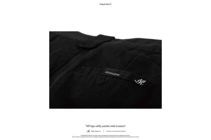 NR logo utility pocket wide trousers (10)