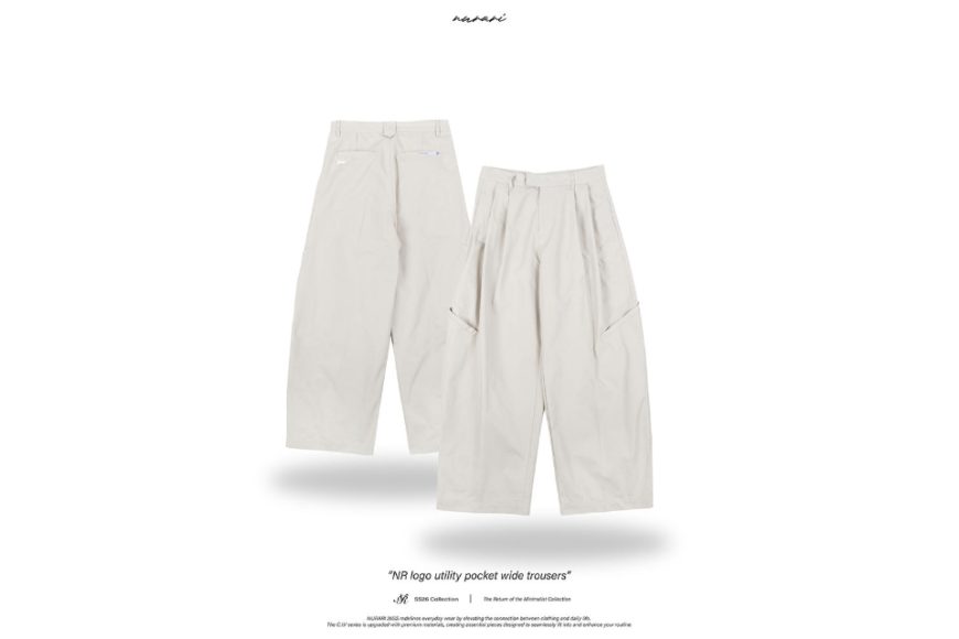 NR logo utility pocket wide trousers (11)