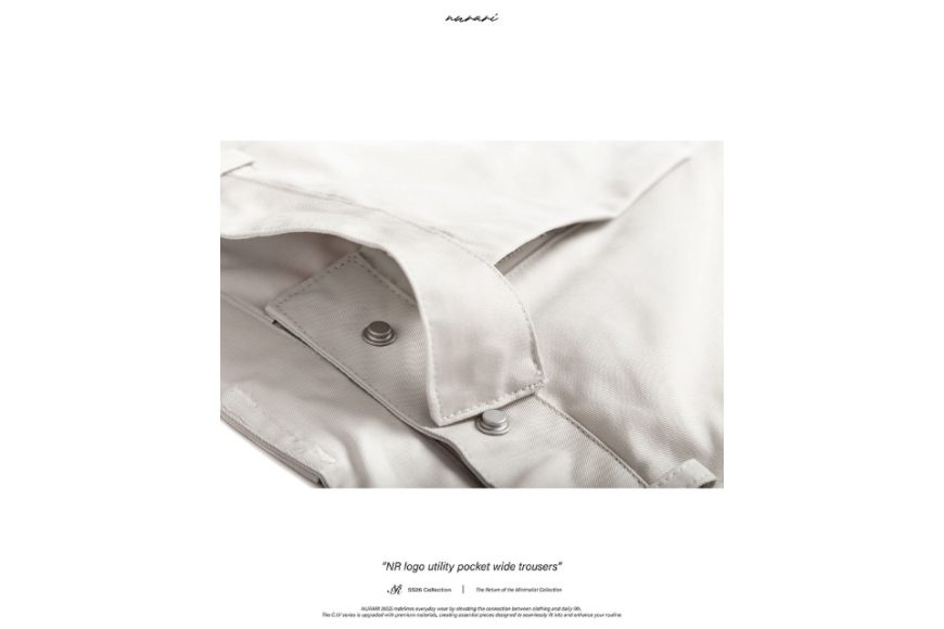 NR logo utility pocket wide trousers (12)