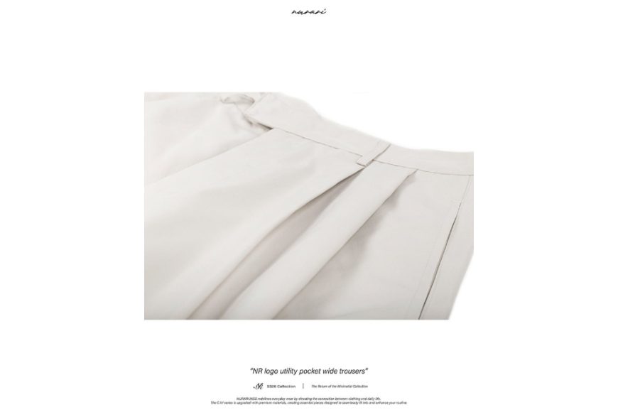 NR logo utility pocket wide trousers (13)