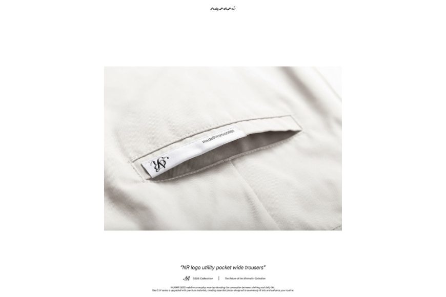 NR logo utility pocket wide trousers (16)