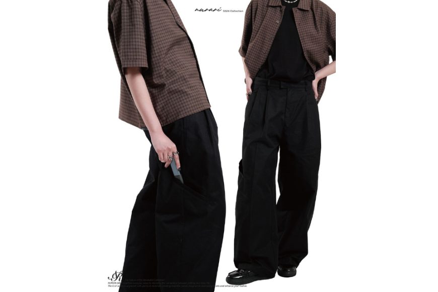 NR logo utility pocket wide trousers (2)