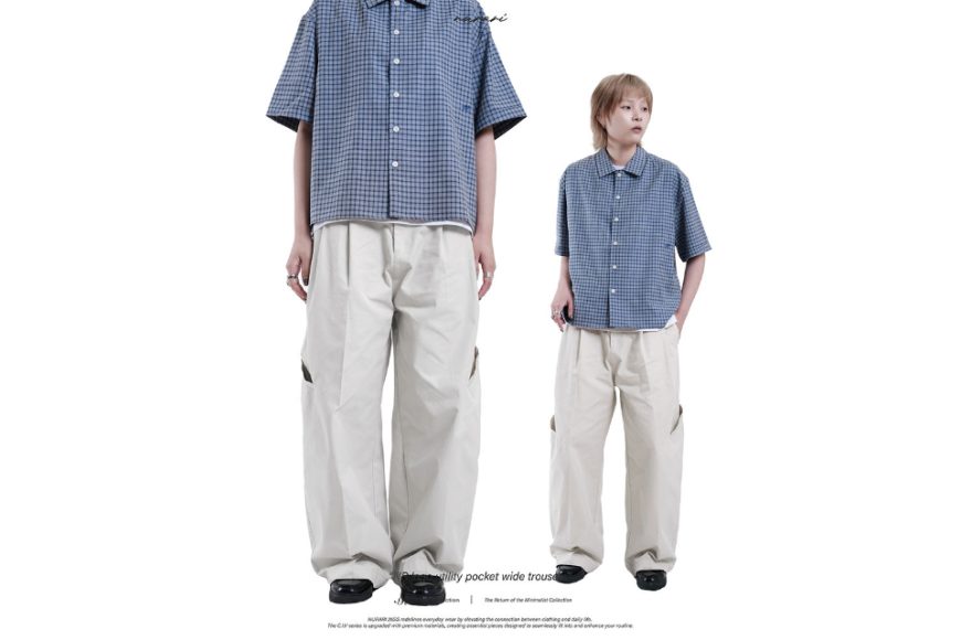 NR logo utility pocket wide trousers (3)