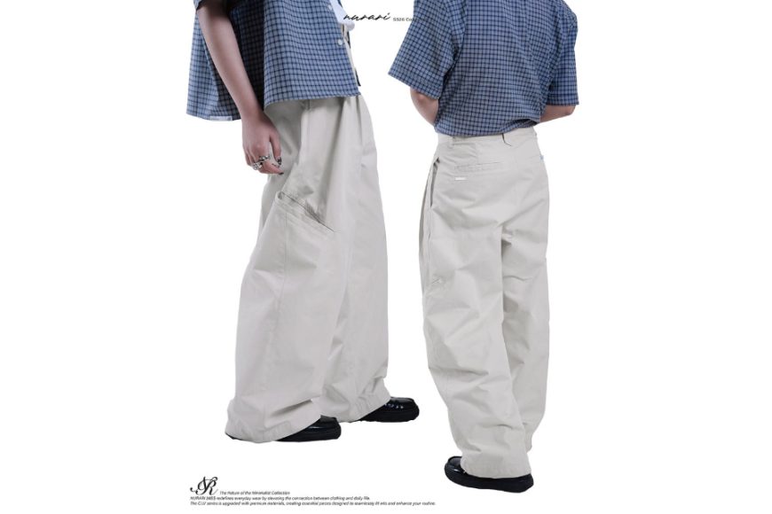 NR logo utility pocket wide trousers (4)