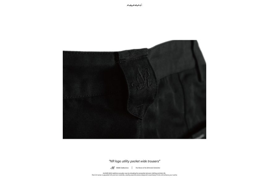 NR logo utility pocket wide trousers (9)