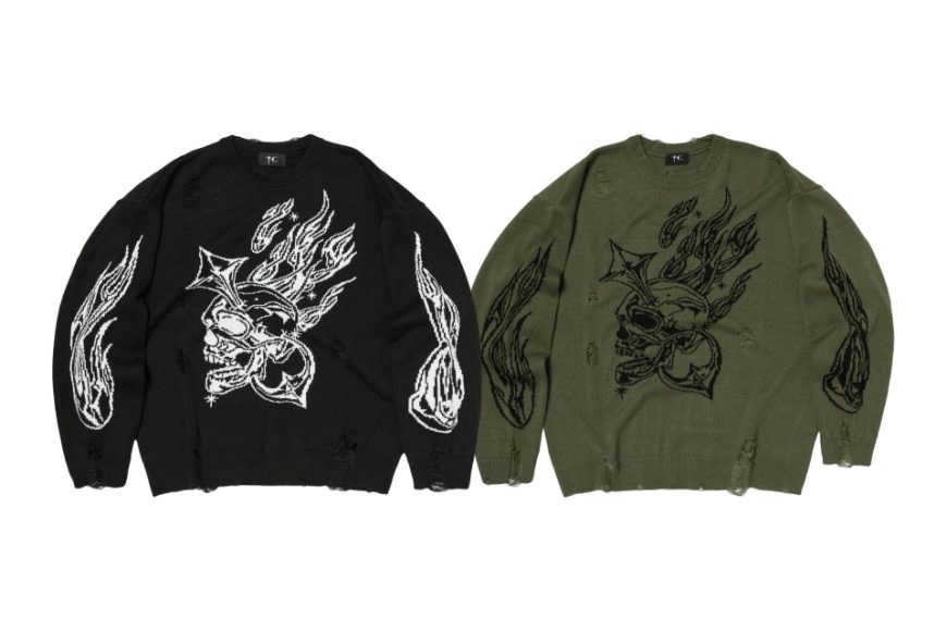 TC Chrome Skull Knit Sweater (1)