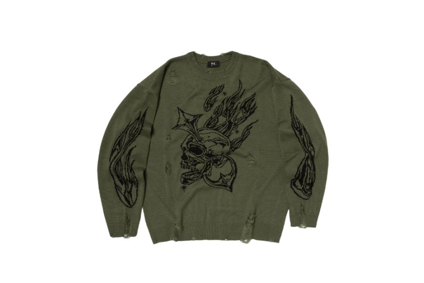 TC Chrome Skull Knit Sweater (2)