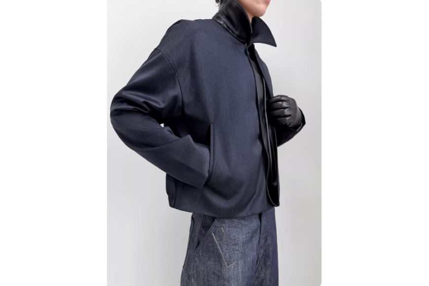 絲光防潑水羊毛磁力扣極簡夾克 (03)