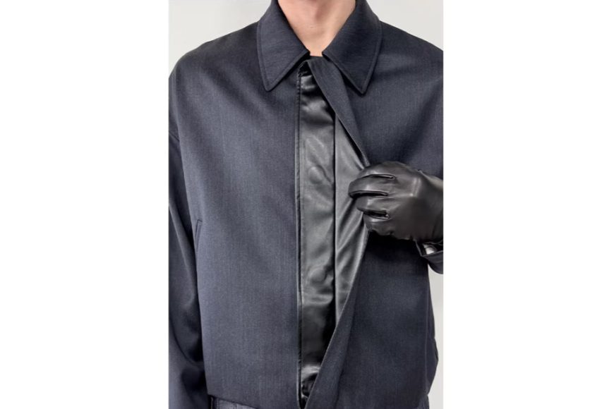 絲光防潑水羊毛磁力扣極簡夾克 (04)