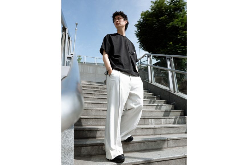 Side Zip Hem Wide Pants (1)