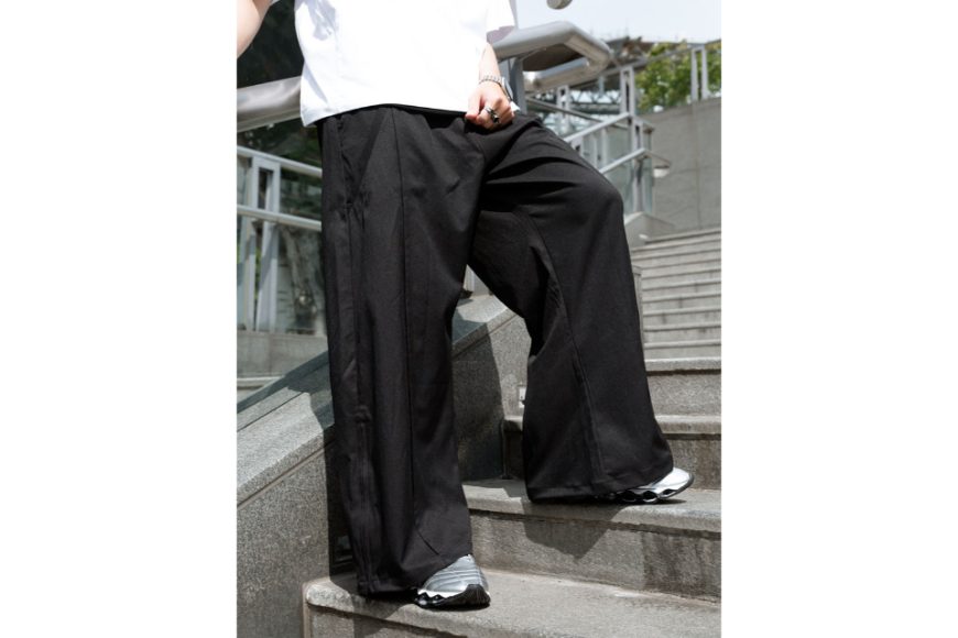 Side Zip Hem Wide Pants (6)