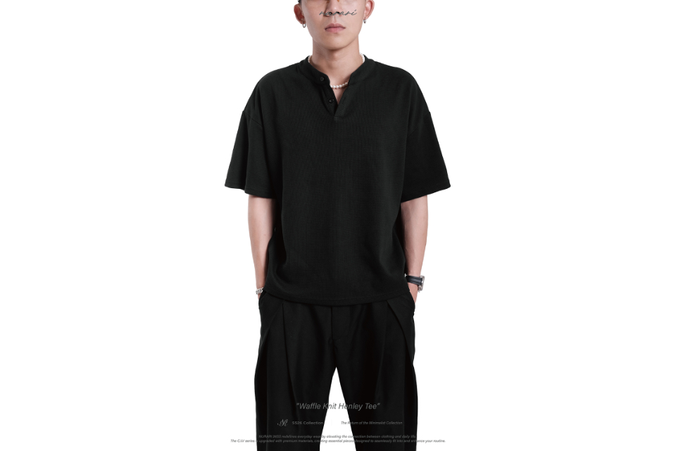 26+ Civ. Waffle knit Henley tee (4)