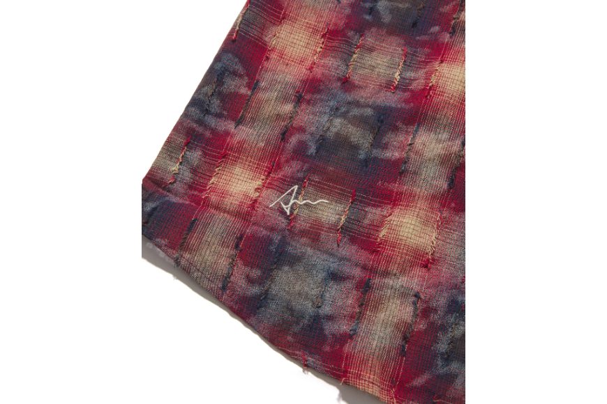 AES Reconstructed Scythe Washed Distressed Plaid Shirt (11)