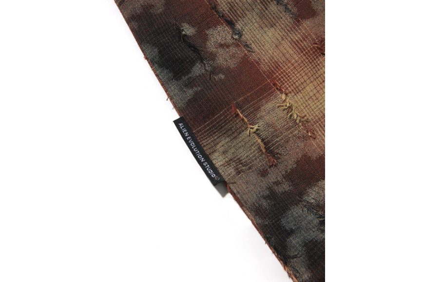 AES Reconstructed Scythe Washed Distressed Plaid Shirt (7)