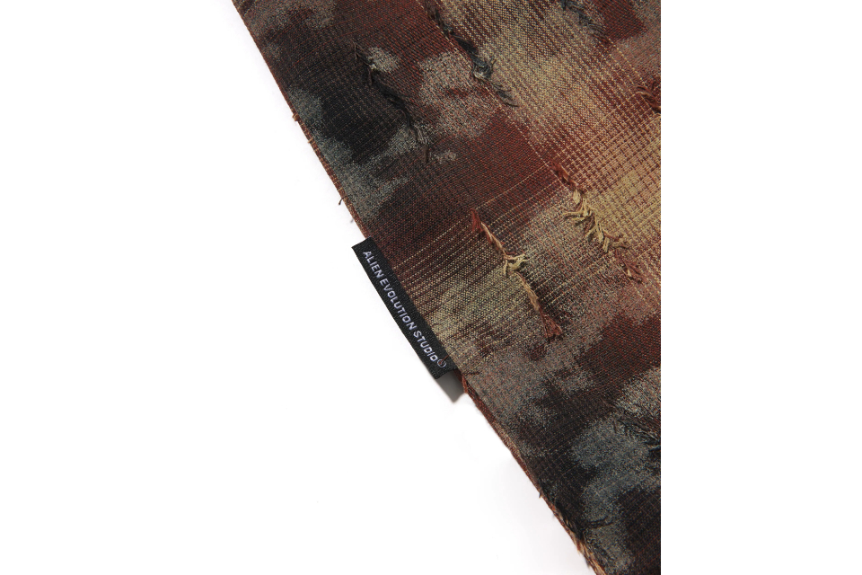 AES Reconstructed Scythe Washed Distressed Plaid Shirt (7)