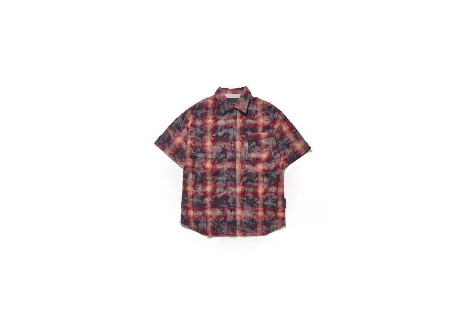 AES Reconstructed Scythe Washed Distressed Plaid Shirt (9)