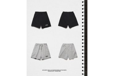 AES Varsity Arch Logo Washed Vintage Cotton Shorts (1)