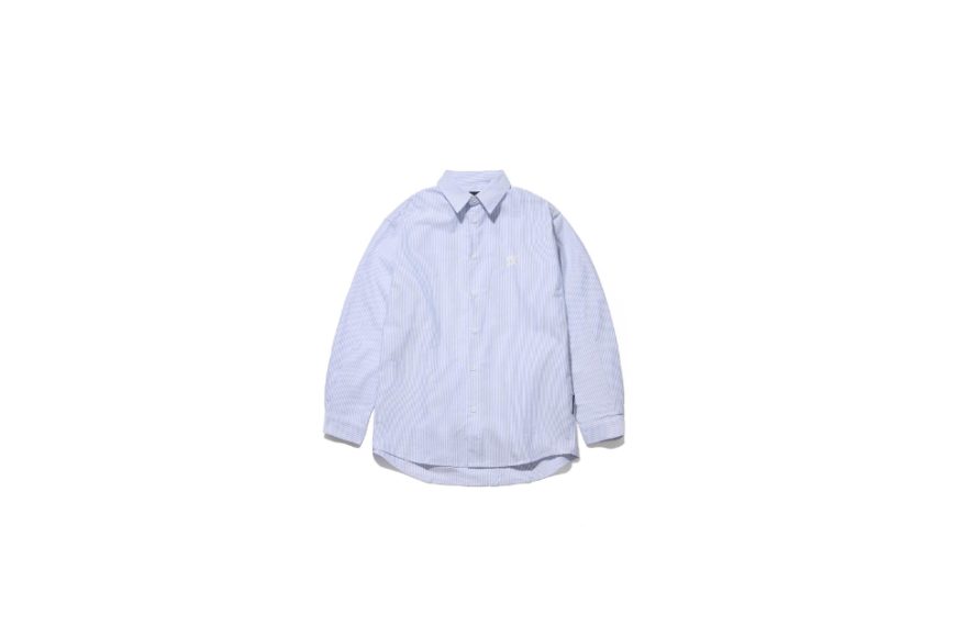 Skull Logo Embroidered LS Striped Shirt (11)