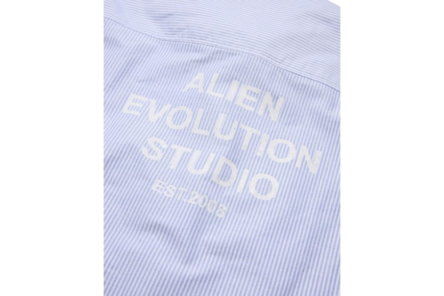 Skull Logo Embroidered LS Striped Shirt (15)