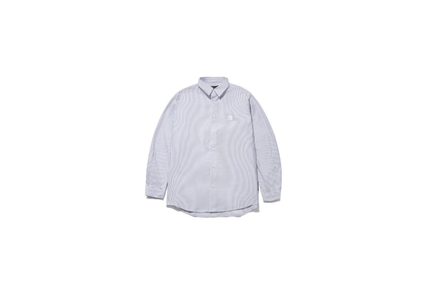 Skull Logo Embroidered LS Striped Shirt (16)
