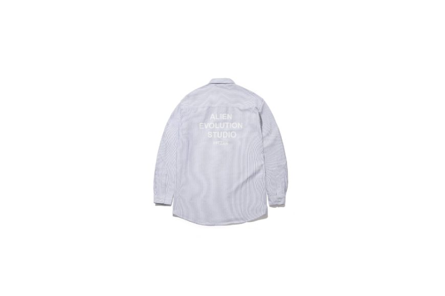 Skull Logo Embroidered LS Striped Shirt (17)