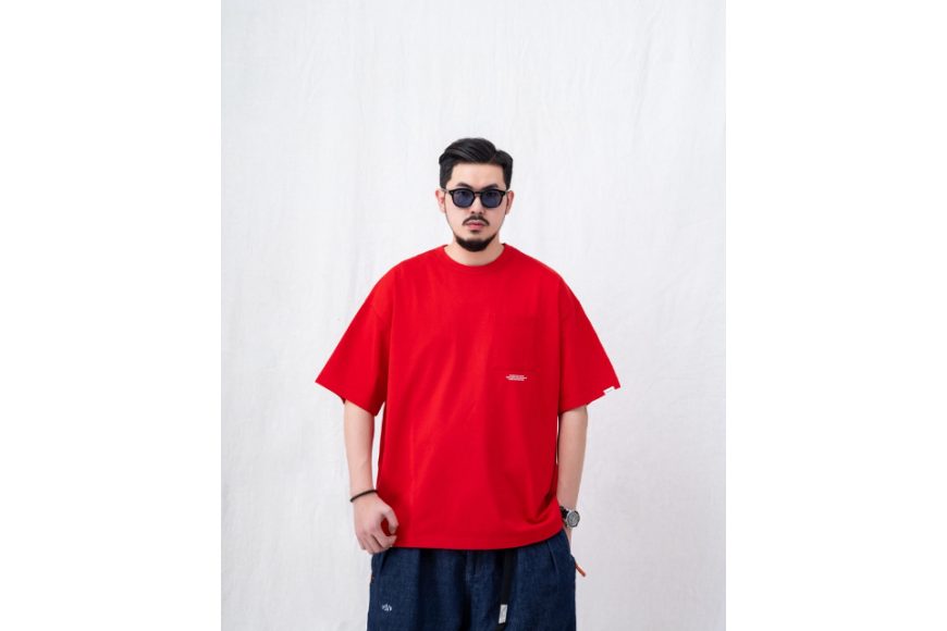 Text-Print Pocket T-Shirt (6)