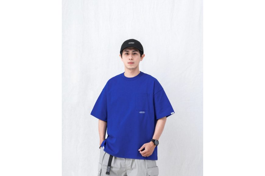 Text-Print Pocket T-Shirt (8)