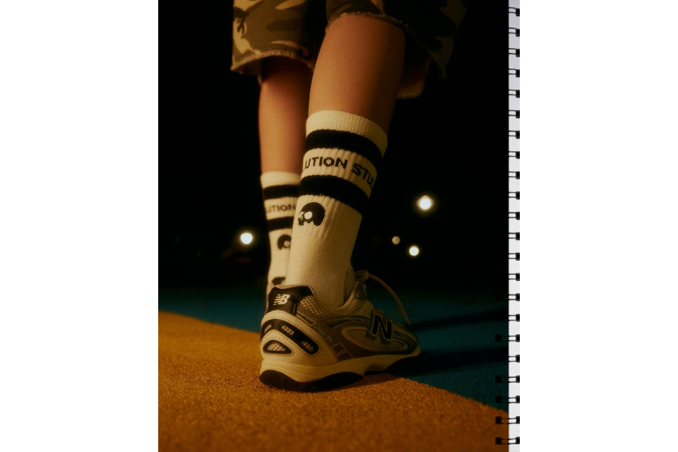 AES Skull Logo Double Striped Socks (2)