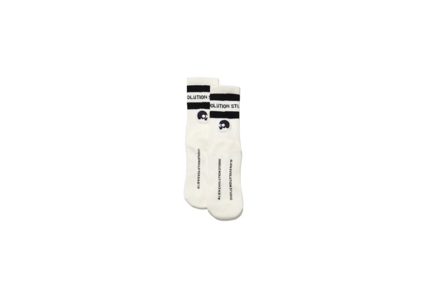 AES Skull Logo Double Striped Socks (4)