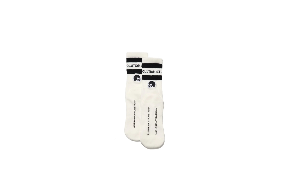 AES Skull Logo Double Striped Socks (4)