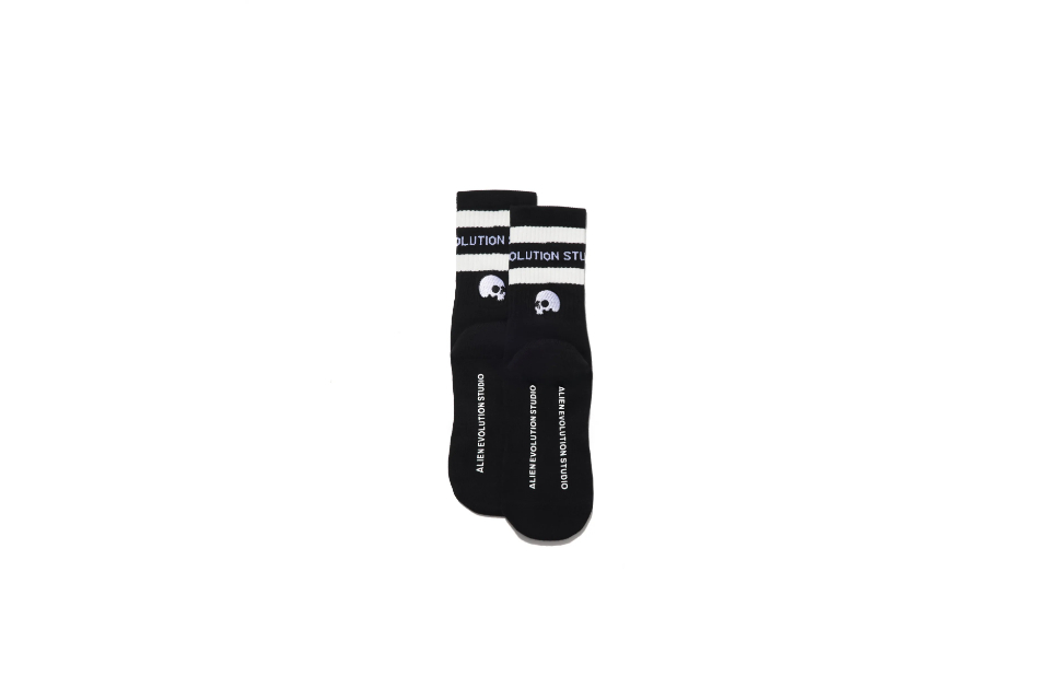 AES Skull Logo Double Striped Socks (6)