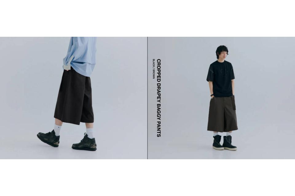 Cropped Drapey Baggy Pants (0)