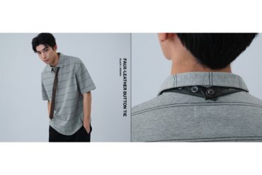 Faux-Leather Button Tie (1)