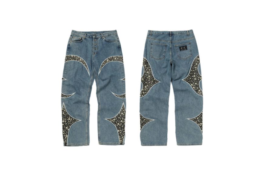 Iron Steel Focus Leather Denim Pants (0)
